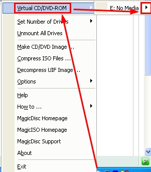 MagicDisk: Weg zum Mounten einer ISO-Datei